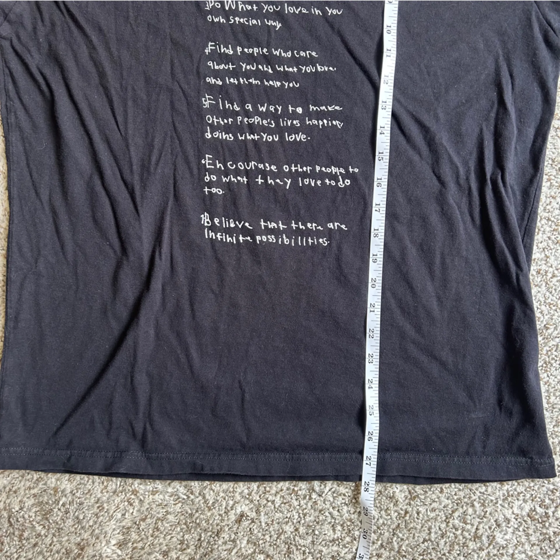 🦋 We are Lions Black Short Sleeve Crew Neck Tee Inspirational Casual XL Neutral - Image 6