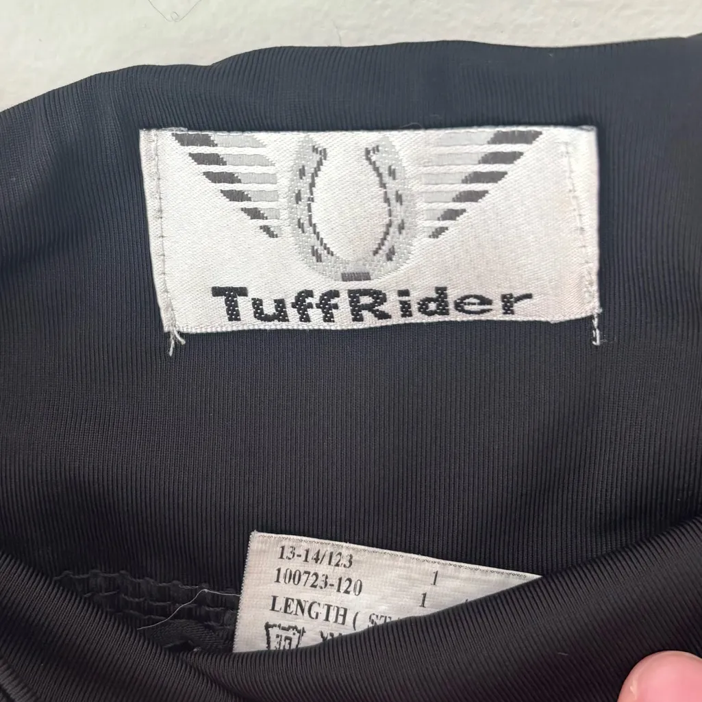 Tuff Rider Black Equestrian Riding Pant Ultrafit Tights Athletic Western Horse Size L - Image 10