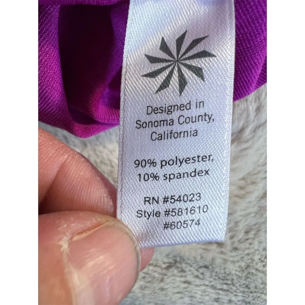 Athleta Women's XL Purple Pacifica Half Zip Pullover Top Long Sleeve - Image 7