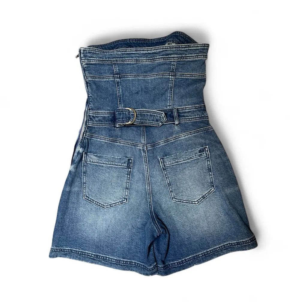 NWT American Eagle Strapless Denim Romper – Size 4 - Image 2