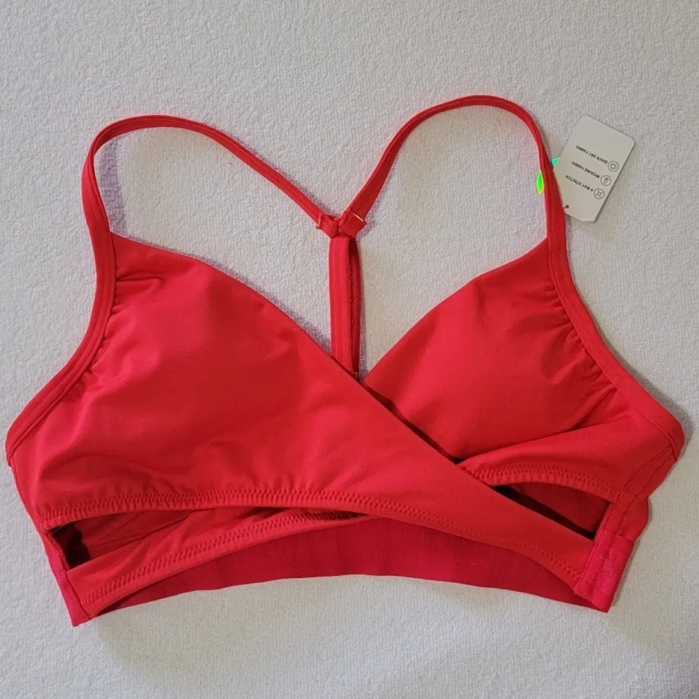 NWOT PINK Victoria’s Secret Red Gym to Swim Wrap Bikini Top & Shorts Size XS - Image 2