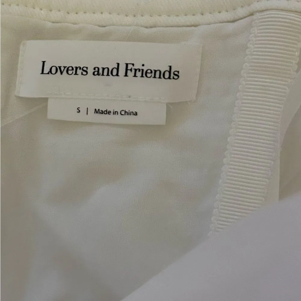 Lovers and Friends Revolve Brighton Crop Top in Bone White Size Small - Image 11