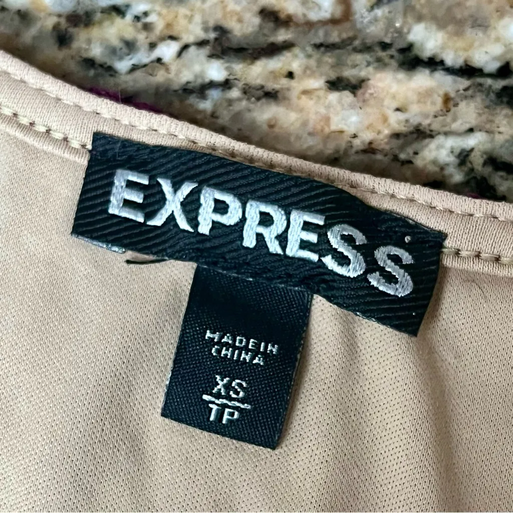 Express Y2K Crochet Lace Crop Top Burgundy XS Witchy Goth Grunge Vampy Moto - Image 9