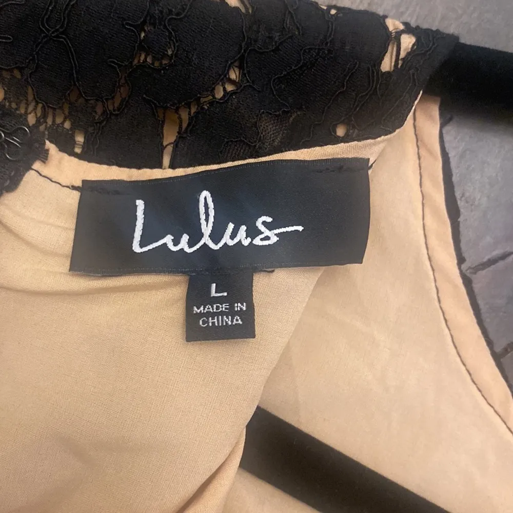 Lulus‎ she knows black lace bodycon dress new with tags size L prom classic lace Size L - Image 8