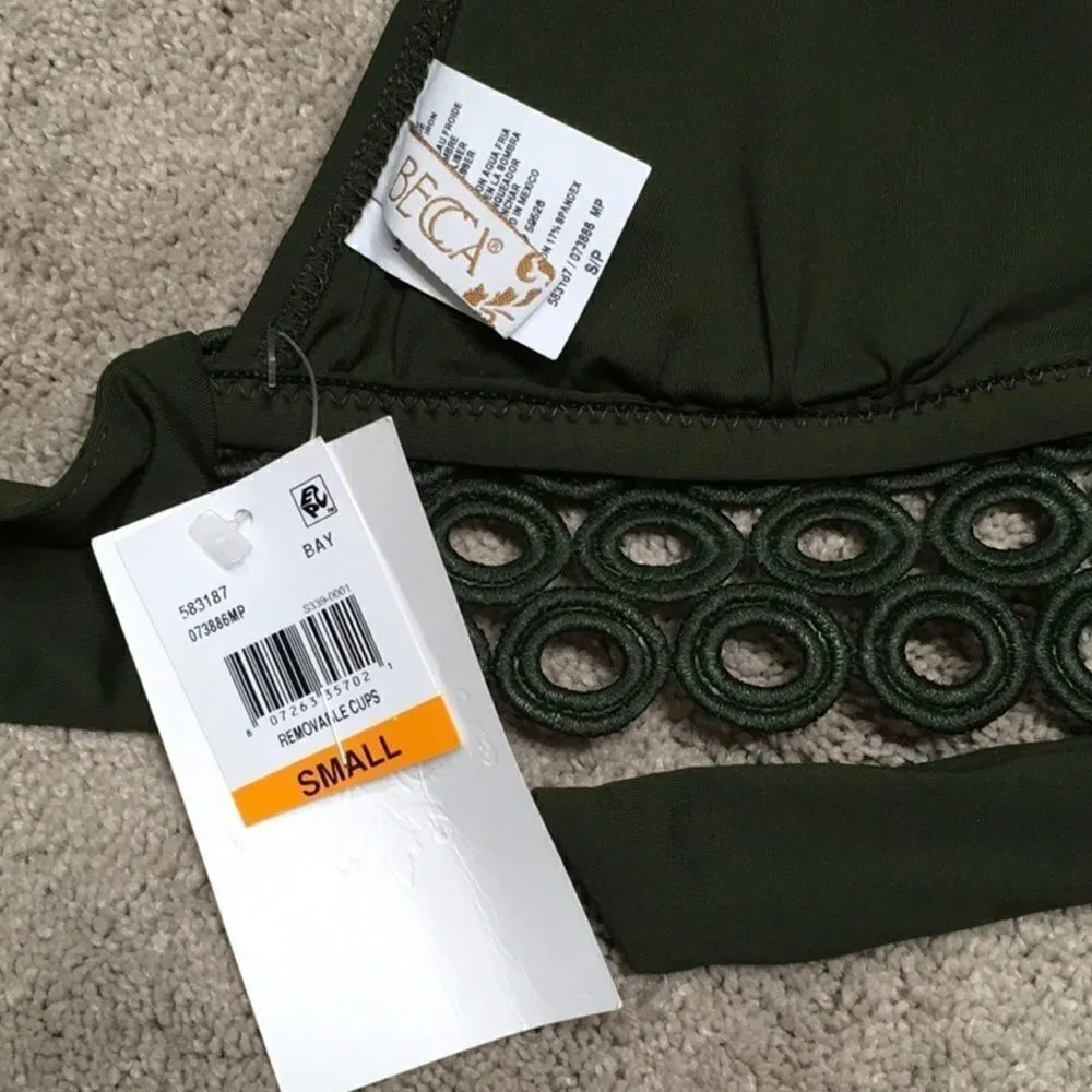 BECCA Siren green bikini top. NWT - Image 8