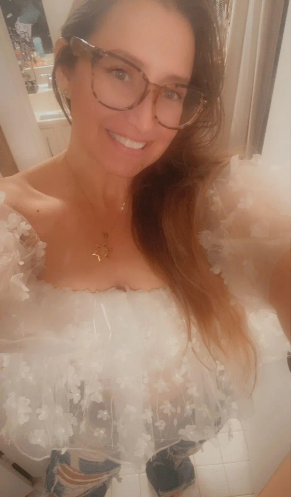 Ruffle Floral Crop Top - Image 4