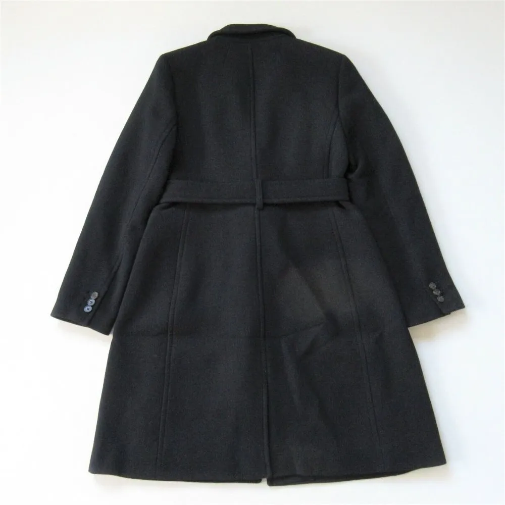 NWT J.Crew Belted Lady Day Topcoat in Black Italian Doublecloth Wool Coat 4 - Image 7