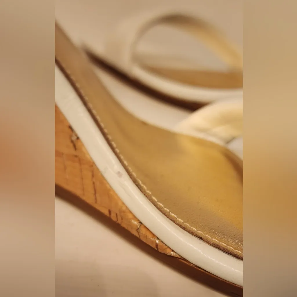 Lily Pulitzer Jenna Wedge Sandals Women’s White Size 10 - Image 13