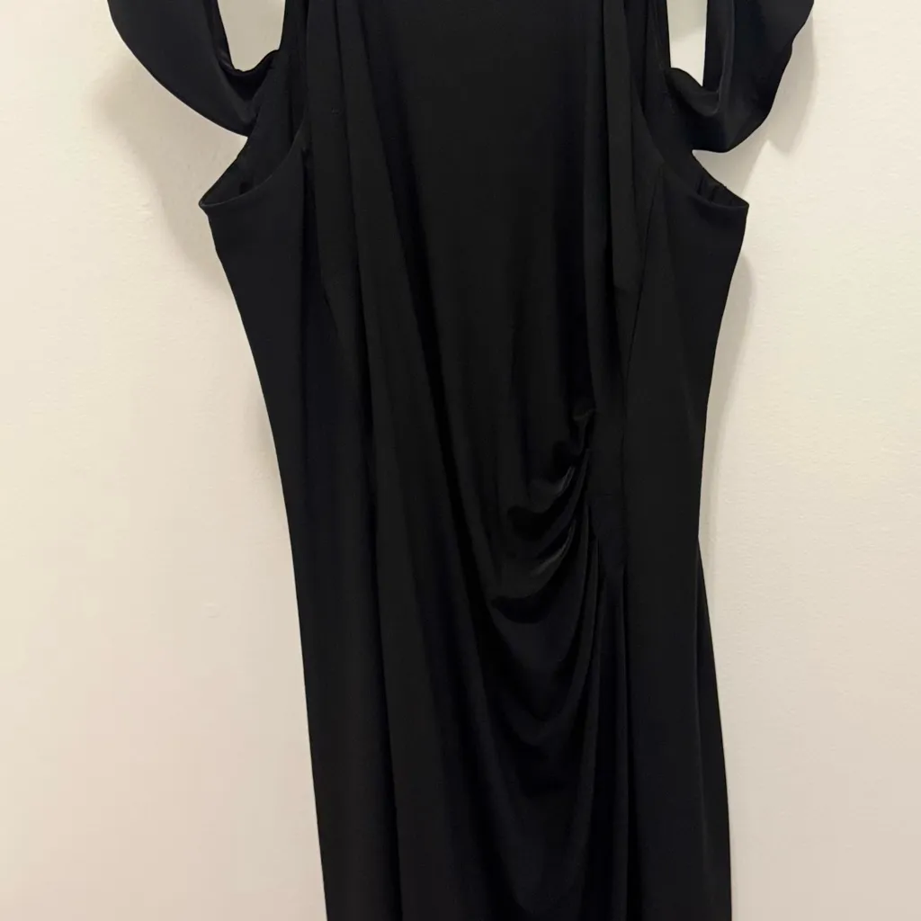 Lauren Ralph Lauren Black Beaded Cocktail Dress – Size 16 Elegant Formal Party - Image 5