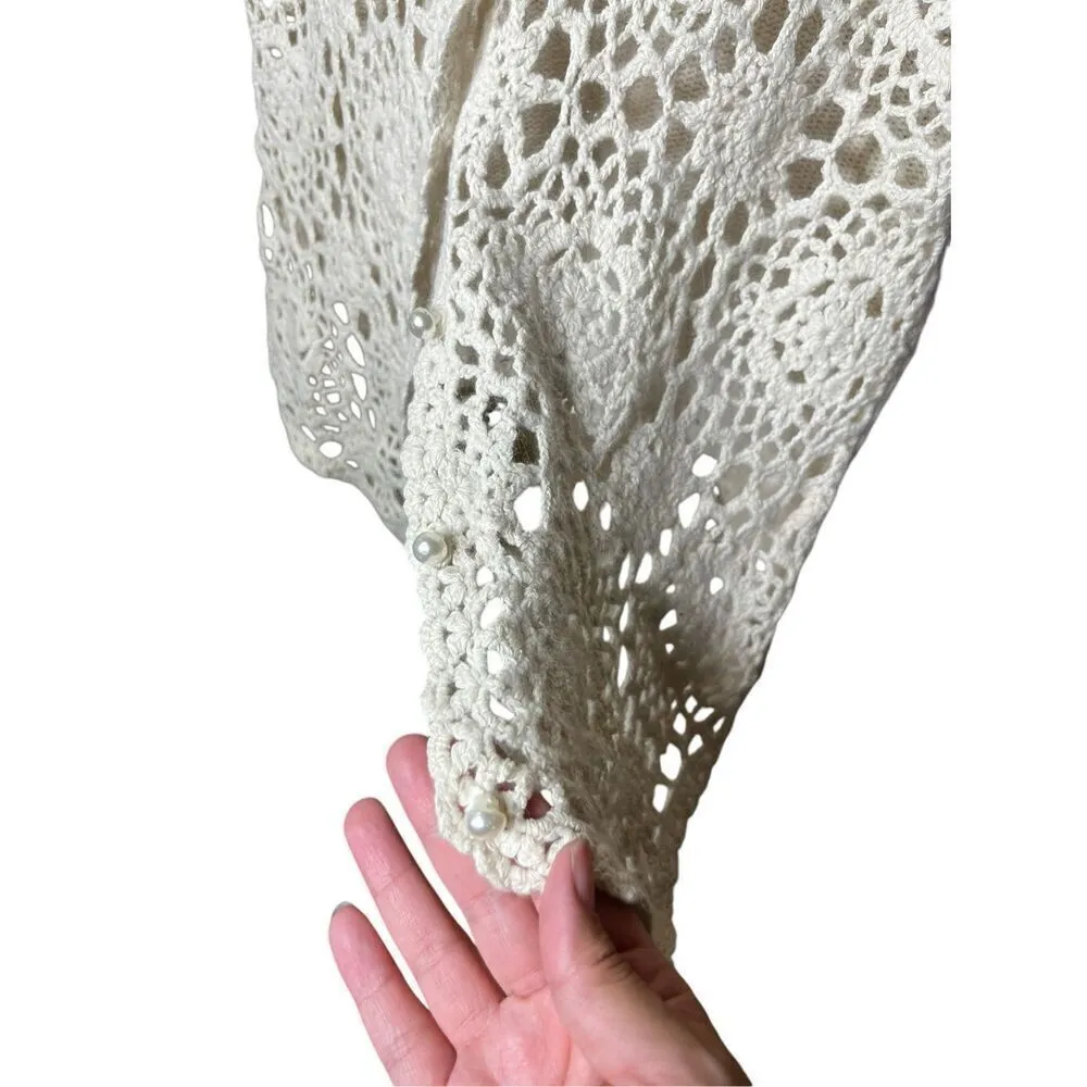 Vintage 90s‎ Star Cody Silk Blend Knitted Sweater Vest Size L Size L - Image 4