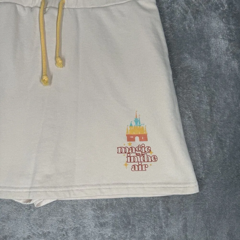 Disney Skort Women Small Tan Mini Length Magic in the Air Castle Vacation Travel - Image 4