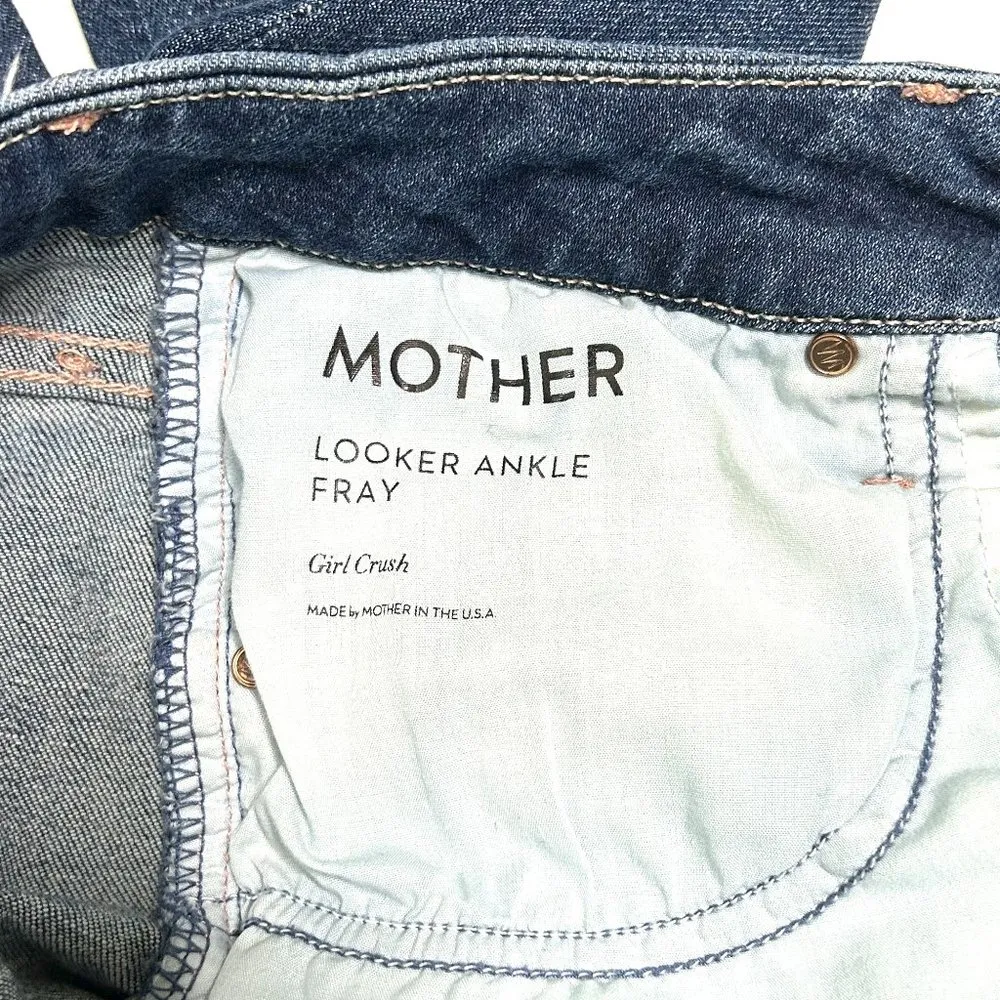 Mother Looker Ankle Fray in Girl Crush Size 28 Blue - Image 8
