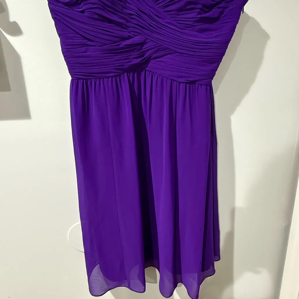 Lauren Ralph Lauren Evening Women Gown Violet  Purple‎ 16 Ruched Bodice NWT S - Image 2