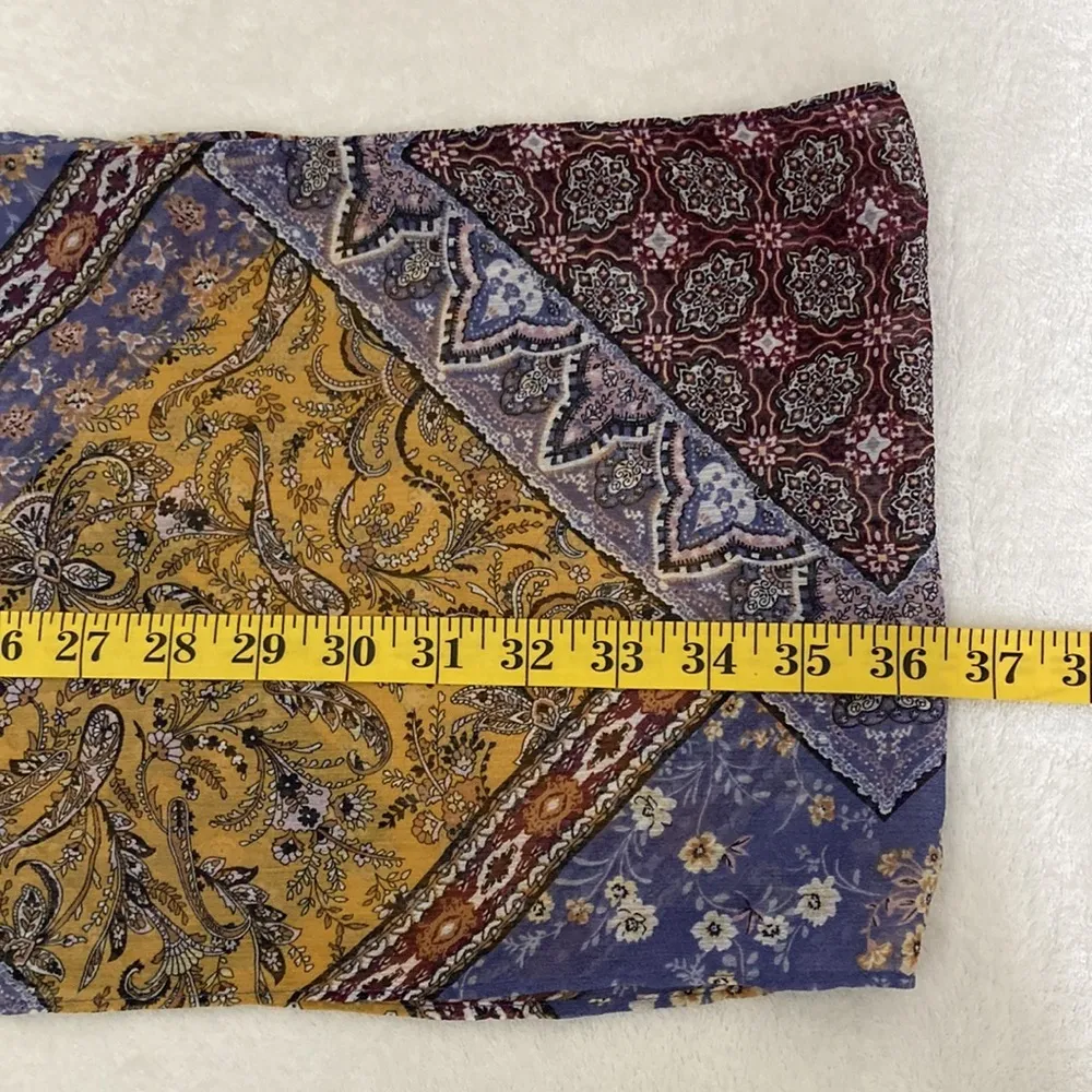 Women’s Paisley Infinity Scarf One Size Purple - Image 3