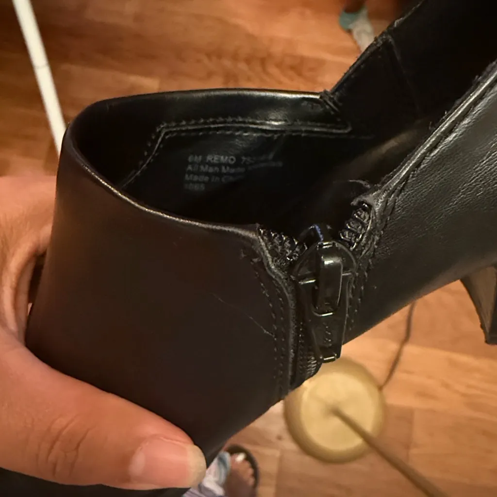 Franco Sarto Men's Black Leather Loafers - Image 4