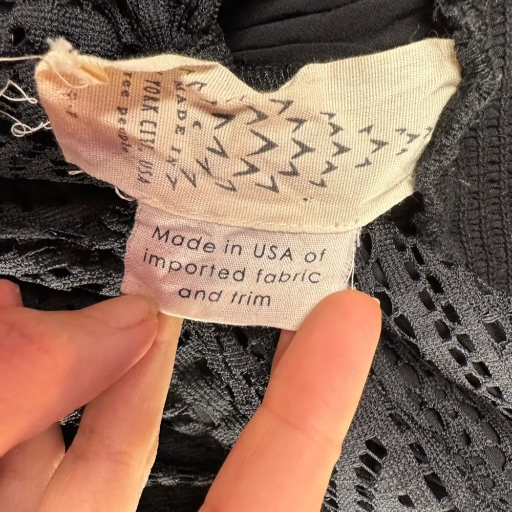 Free‎ People Emmy Lou Mini Dress in Black Size Small - Image 7