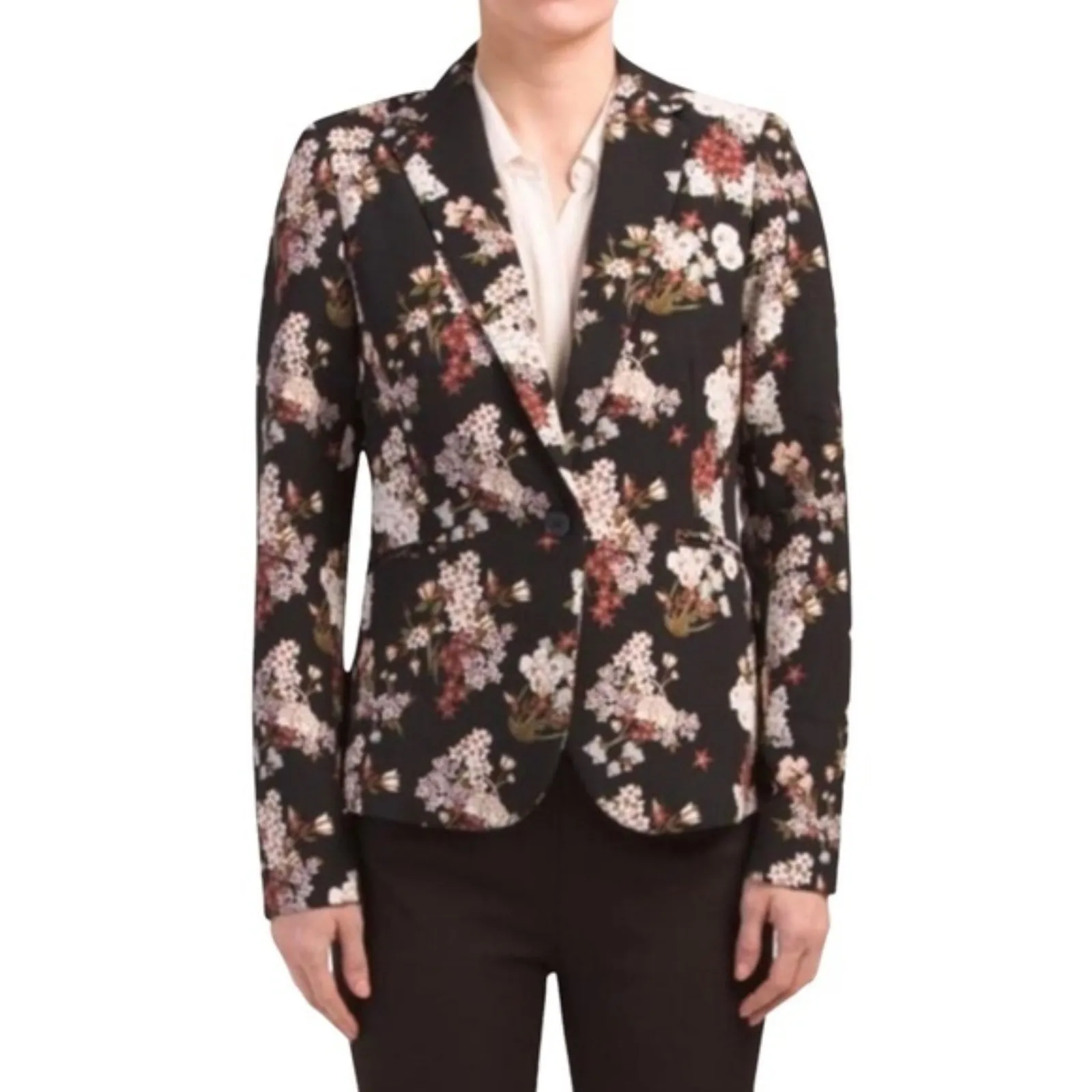 Cynthia Rowley Floral Two-Button Short Lined Blazer Jacket Women’s Size Medium - Image 9
