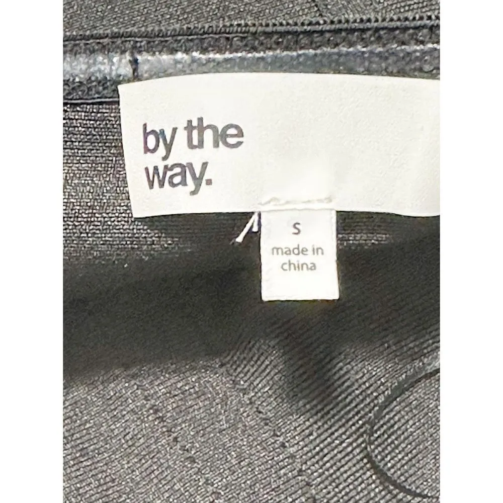 By the Way. Mimi Lace Up Strapless Dress Black Lace-Up Bandeau Corset Mini Small - Image 3