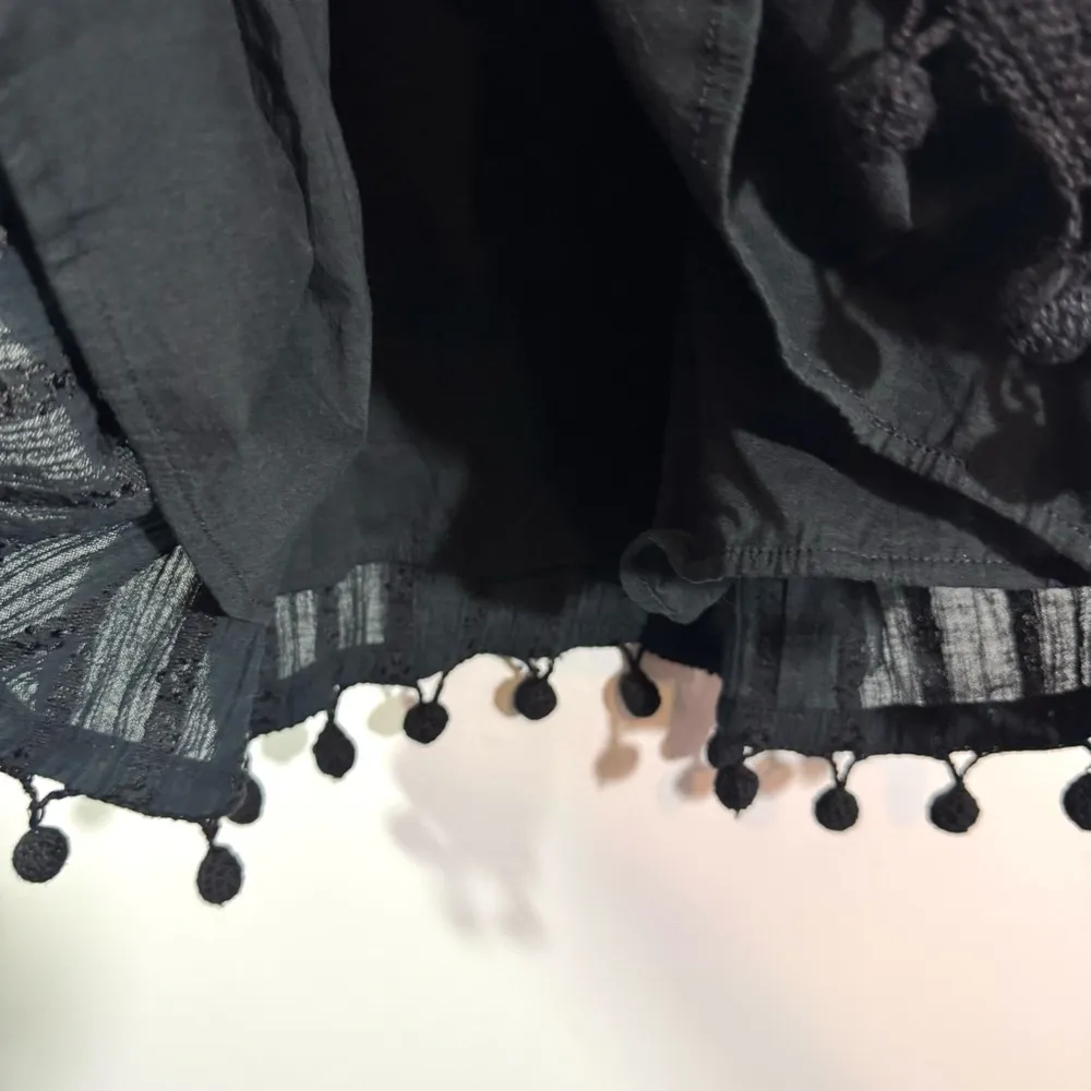 NWT Hurley Shibuya Black Pom Pom Beach Boho Dress - Image 15