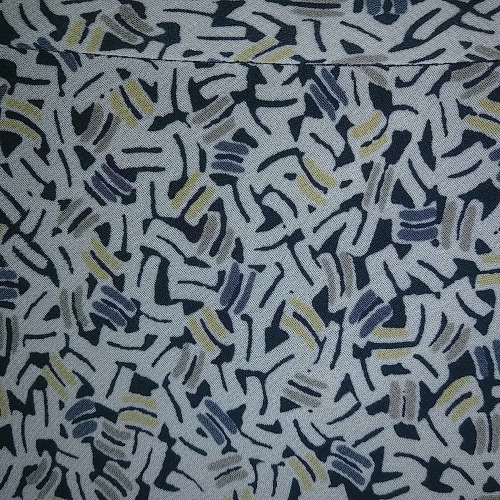 JonesWear 16 L Double Layer Blue Black Patterned Career Workwear Top Plus Double - Image 3