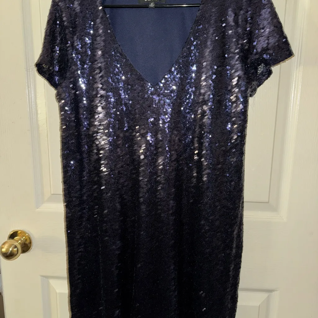 Lulu's Midnight Sequin Mini Dress - Image 3