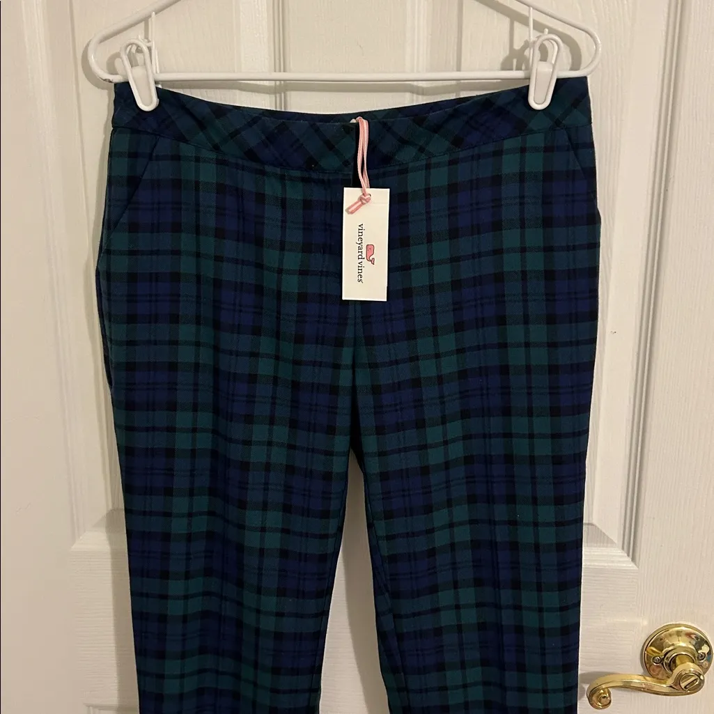 Vineyard Vines Vineyard Blackwatch Cocktail Pant Tartan Plaid NWT Size 4 - Image 5