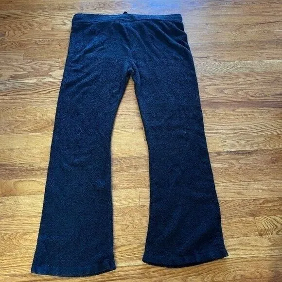 Barefoot Dreams Cozy‎ Chic Wide Leg Pants Women SZ XL Black Soft Lounge Pants - Image 8