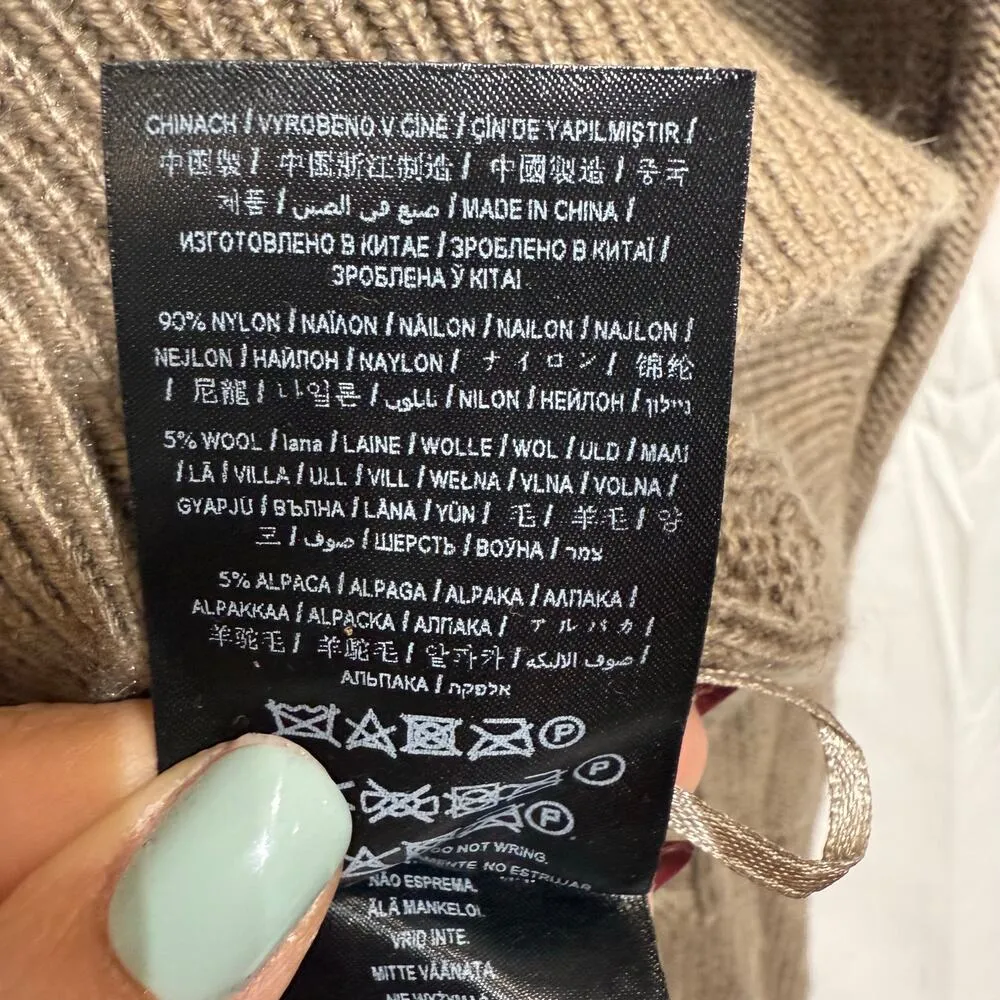 Guess Brown V-Neck Sweater Sz M - Image 6