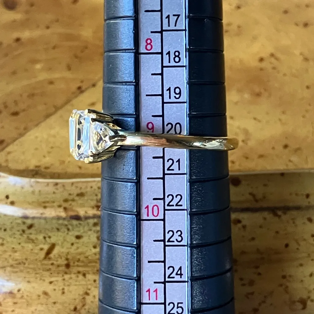 Natural Petalite Sterling Silver Ring Size 9 Gold - Image 8