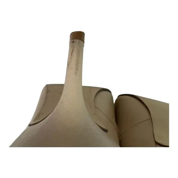 Nine West Pointed‎ Toe Kitten Heel Dress Pumps Beige Classic Shoes - Image 4