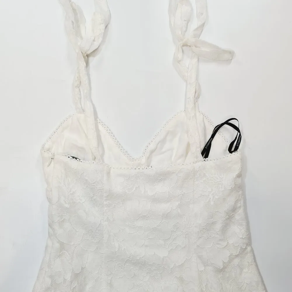 MAJORELLE Tenleigh Midi Dress in Ivory Small - Image 10