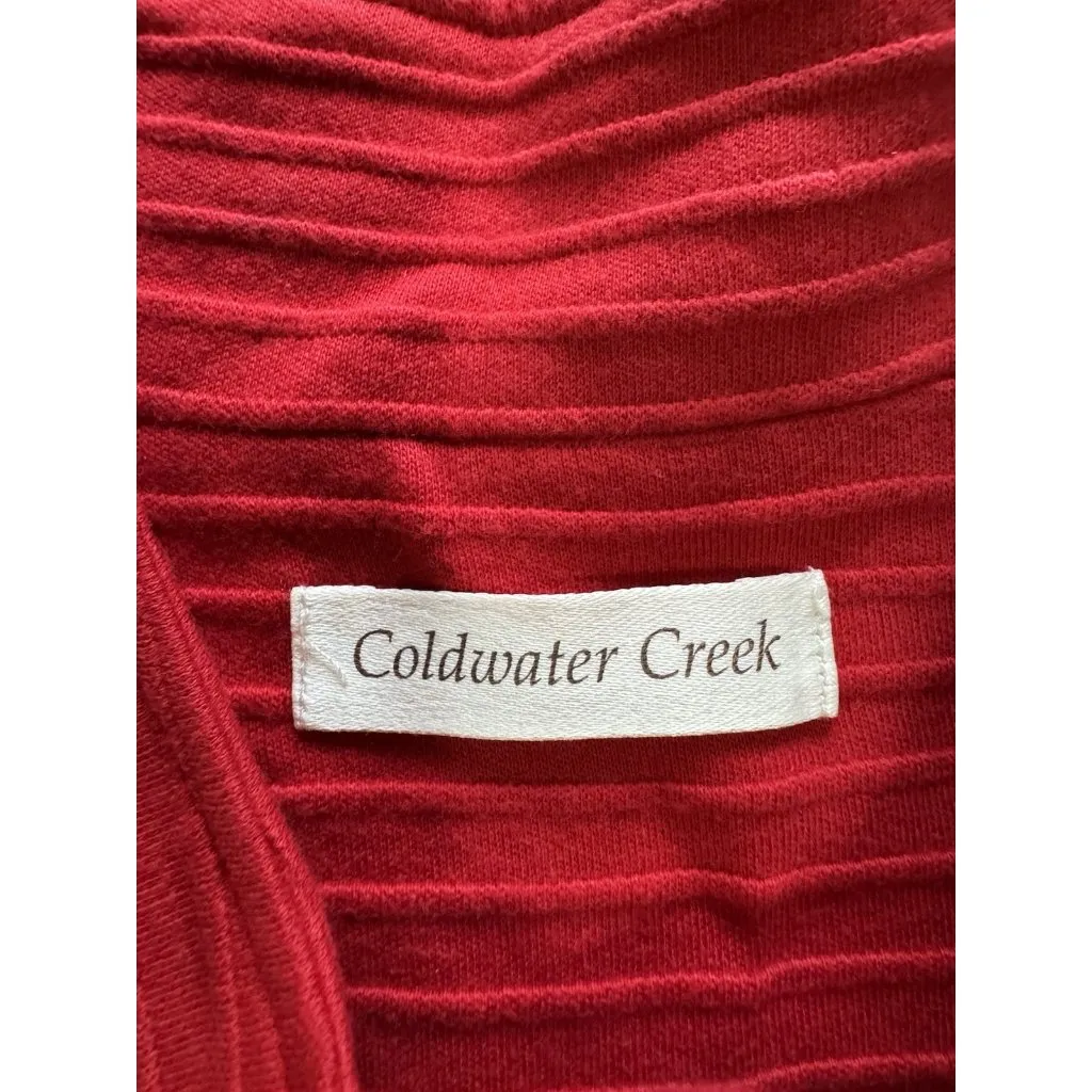 Coldwater Creek Button Down Cardigan Sweater Jacket Size PXL Stretch Lightweight - Image 3