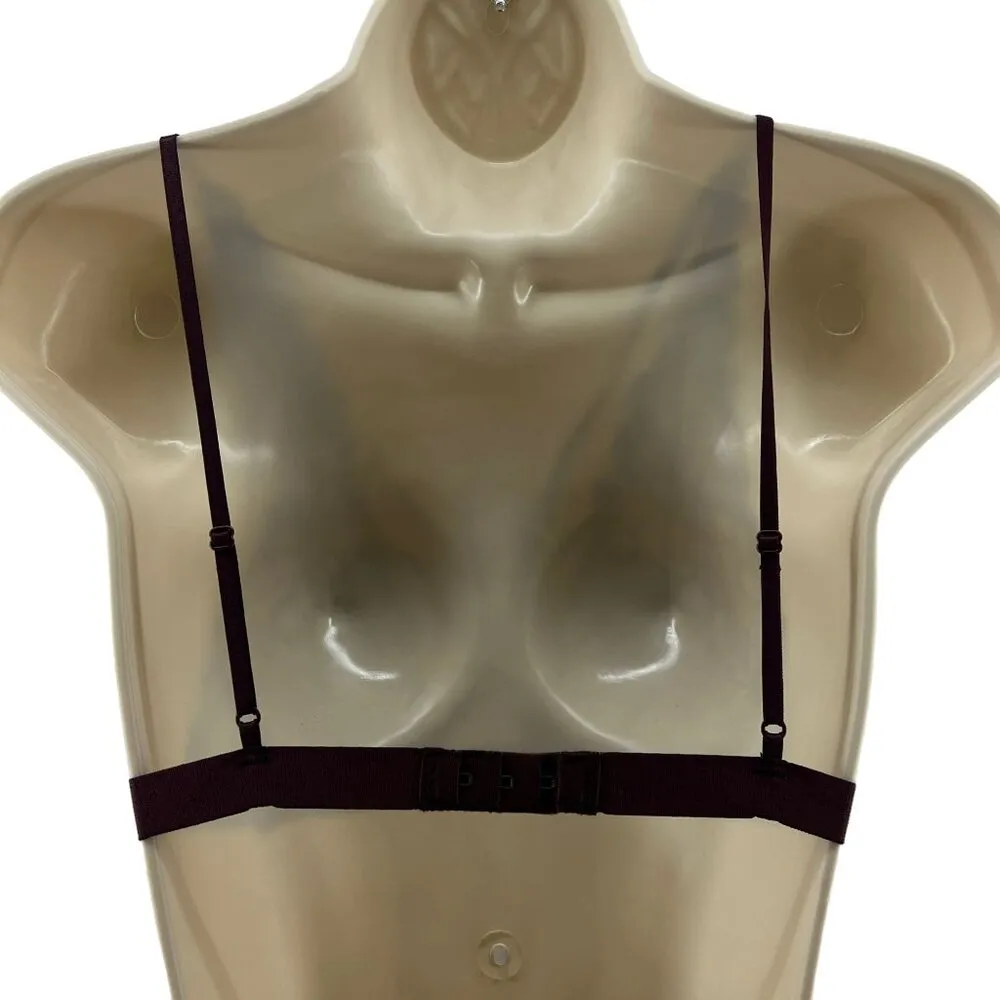 Forever 21 Deep Chocolate Lace Bralette Strappy Small - Image 6