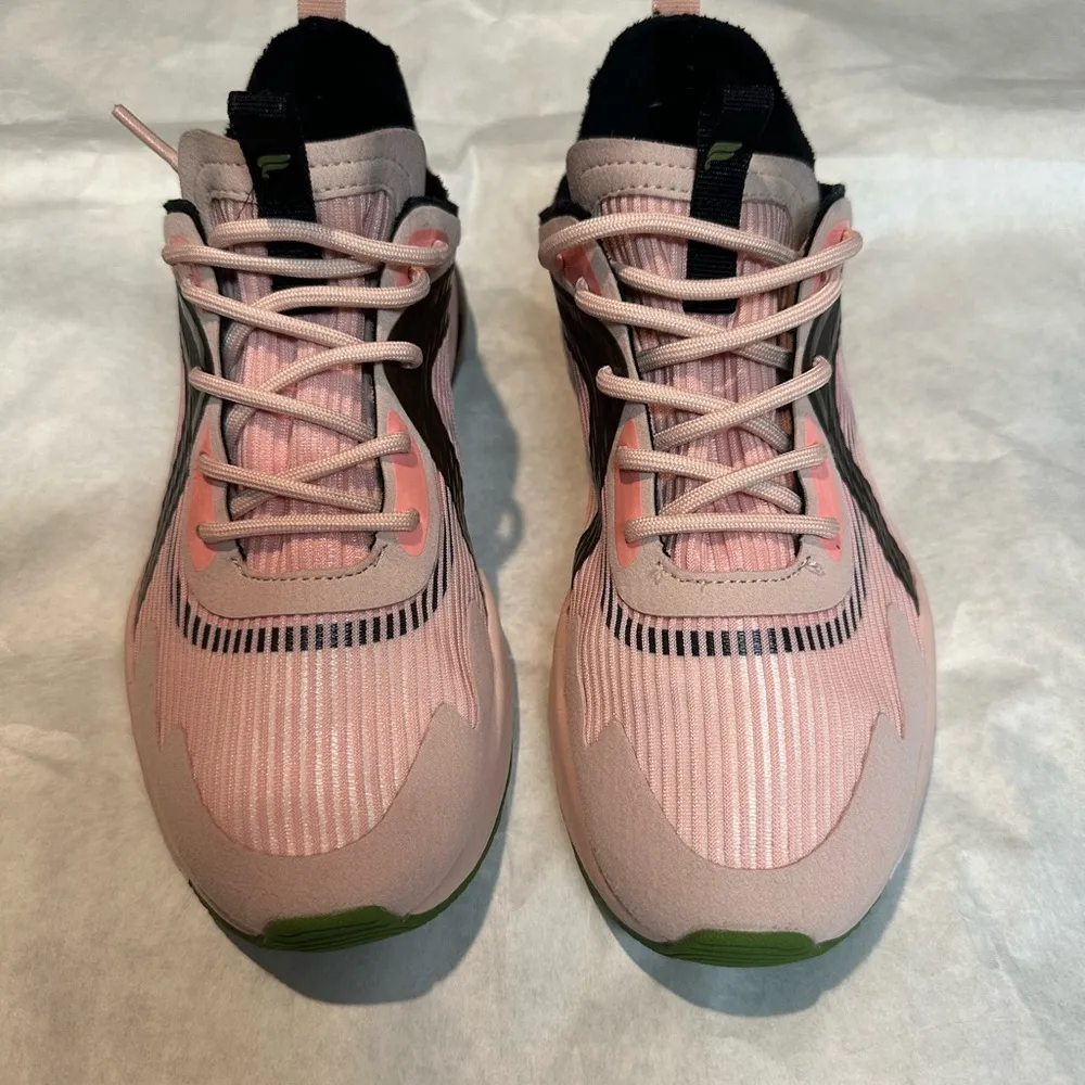 Fabletics Pink and Black Sneakers with Air Cushioning - Image 2