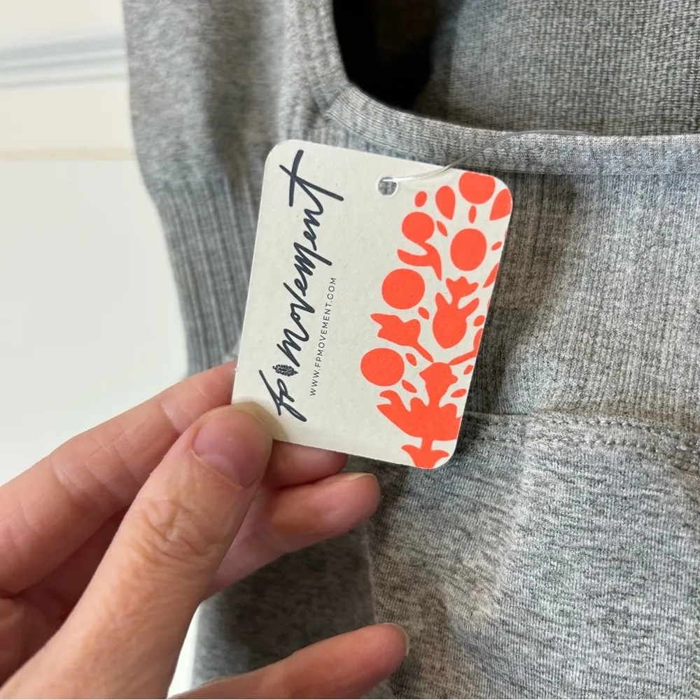 Free People Movement Good Karma Onesie Gray One Piece Jumpsuit Athletic Fitness Size M - Image 5