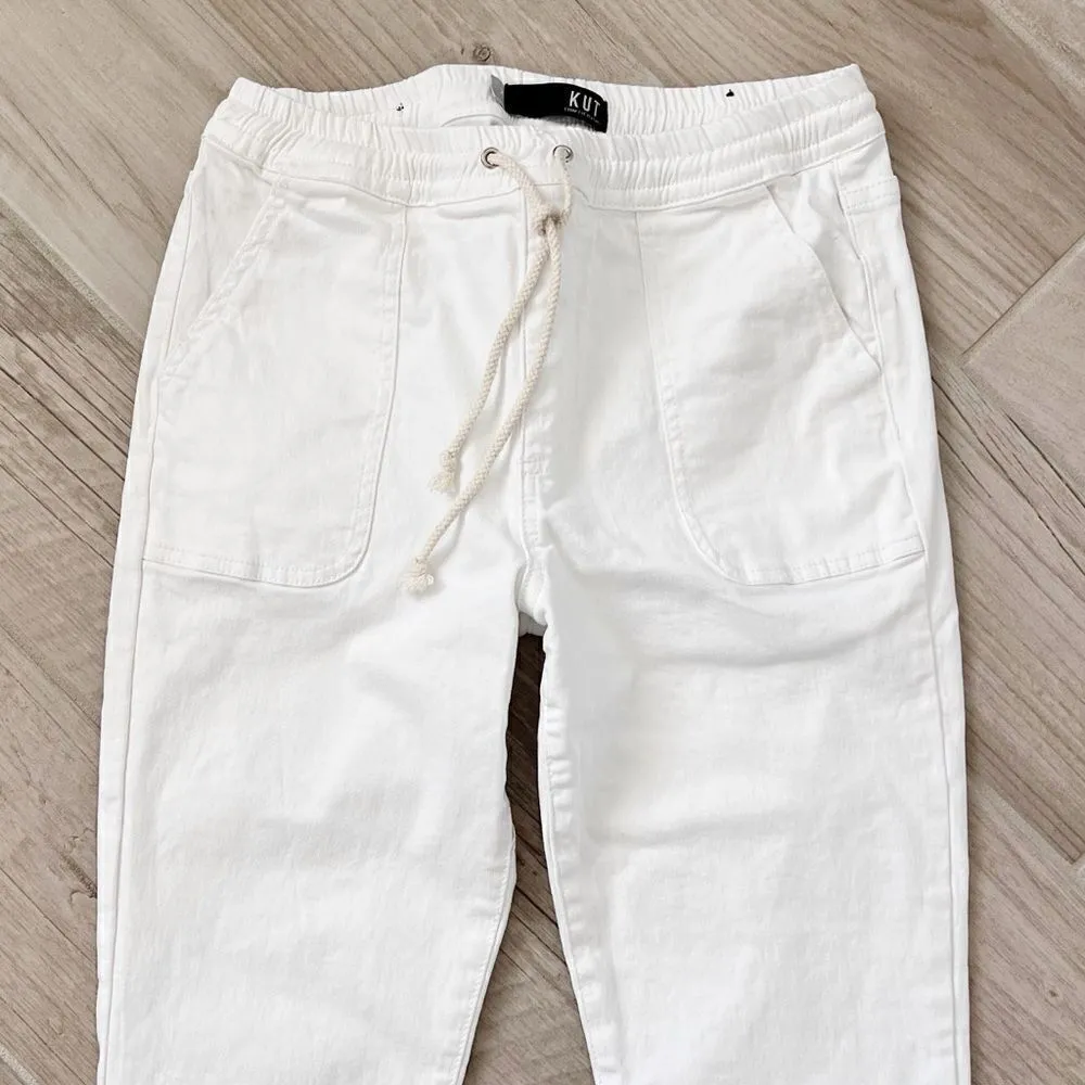 Kut From The Kloth High Rise Rachael Ankle Straight Leg Jeans Pants Drawstring - Image 10