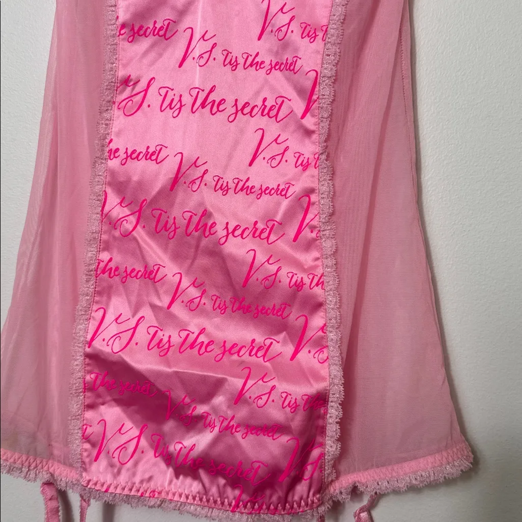 Victoria's vintage 34B Pink Signature Merrywidow Garter Slip - Image 3