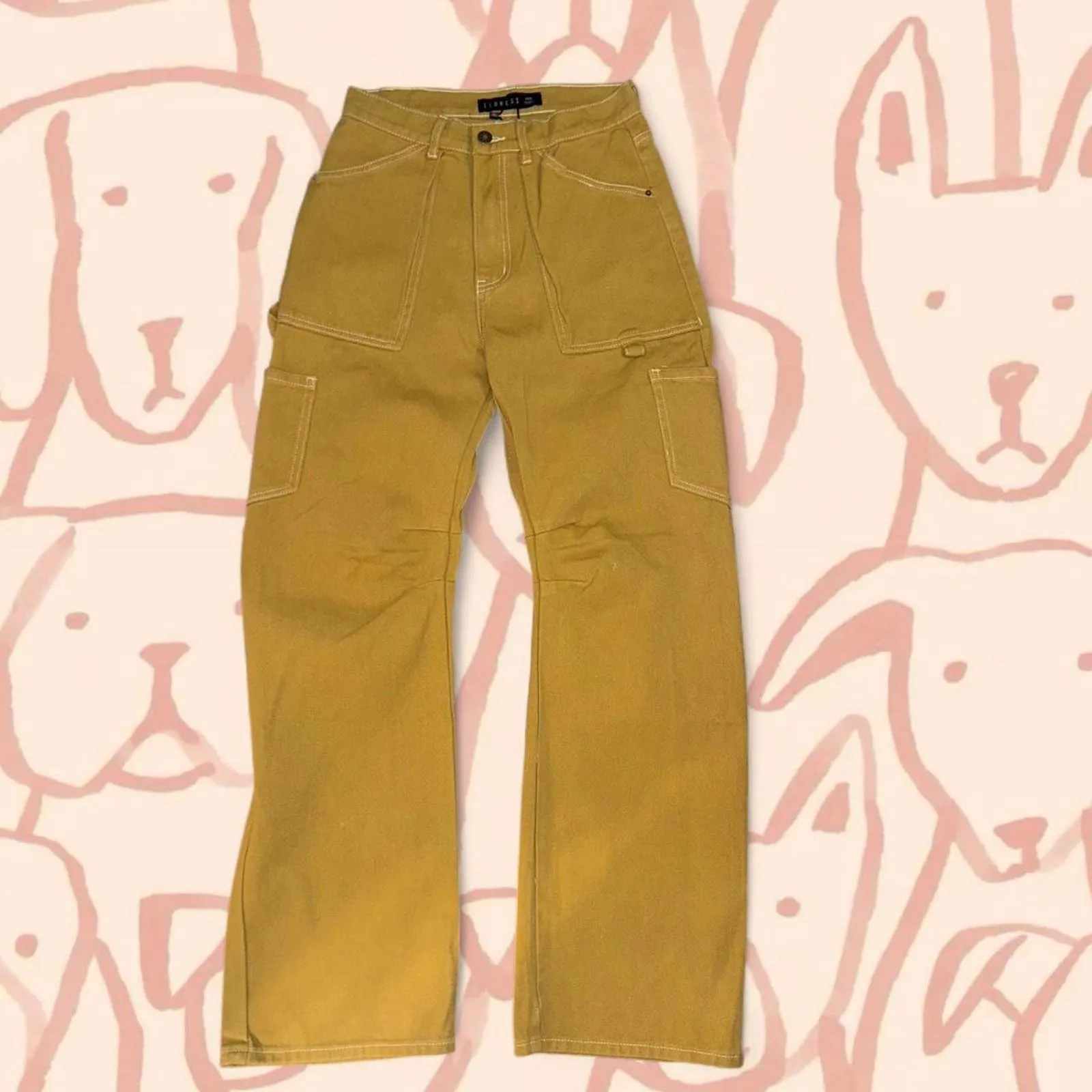 LIONESS Miami Vice Pant – Mustard - Image 3