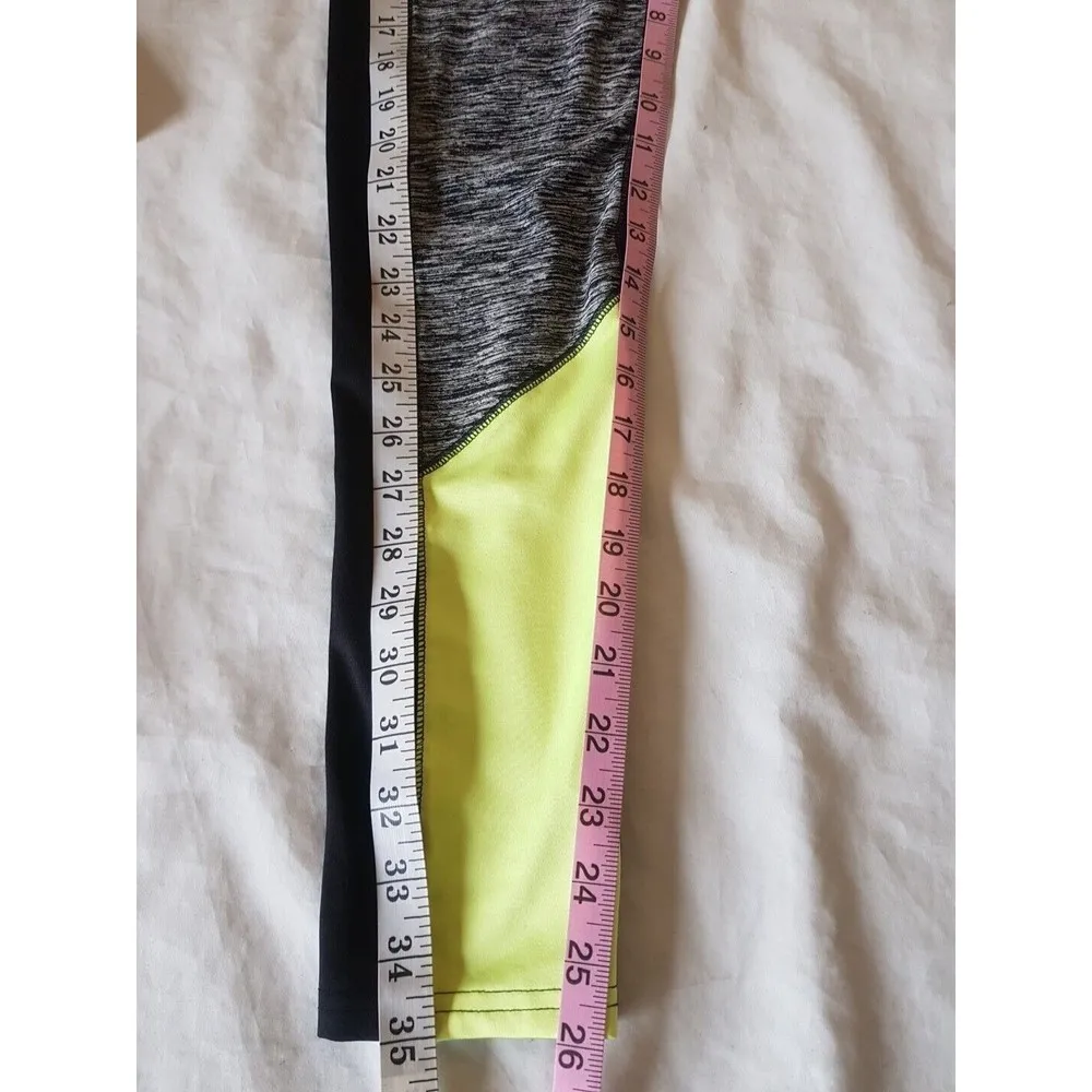 Hollister Womens Leggings Sz Small Crop Mid Rise Logo Black Activewear Workout - Image 10