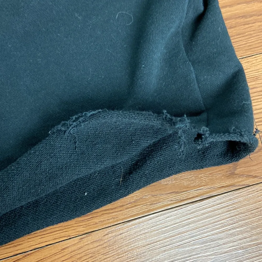 Adidas Graphic Cropped Crewneck Sweatshirt Gold Foil Logo Size XL Raw Hemline - Image 12