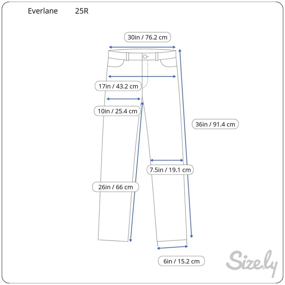 Everlane Women Jeans Blue Boyfriend Distressed Denim Medium Wash Zip Fly Size 25 - Image 11