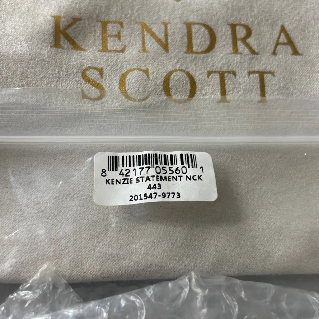 Kendra Scott Kensie Illusion Statement Necklace Aquamarine Teal Blue Green NWT! - Image 11
