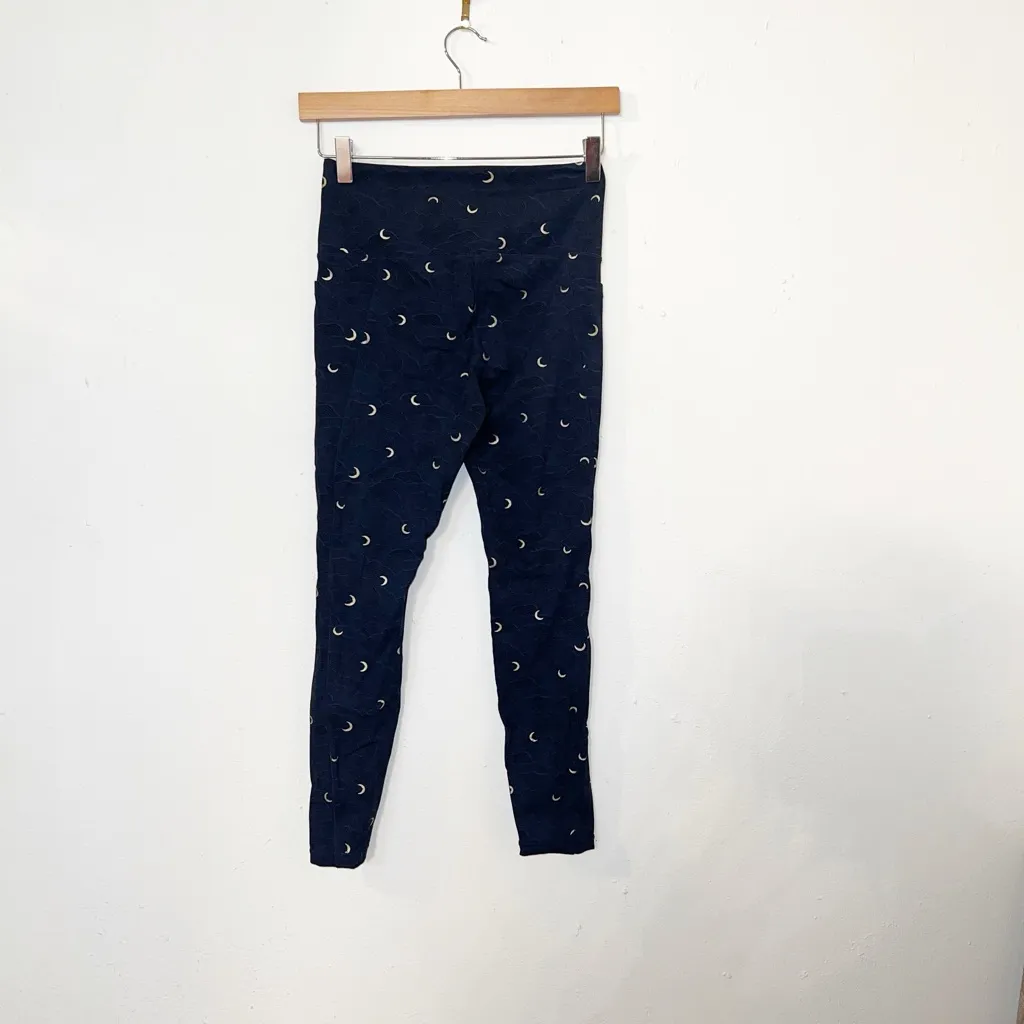 Zyia active navy blue luxe all over terrace moon print leggings Size 4 - Image 6