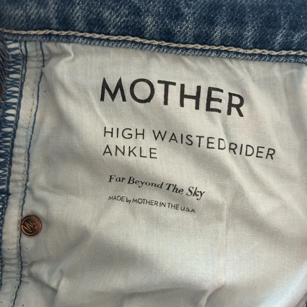 Mother High Waisted Rider Ankle Jeans Size 27 - Image 7
