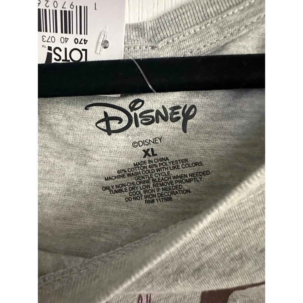 Disney Alice in Wonderland Roses Grey Women's TShirt Size XL - Image 3