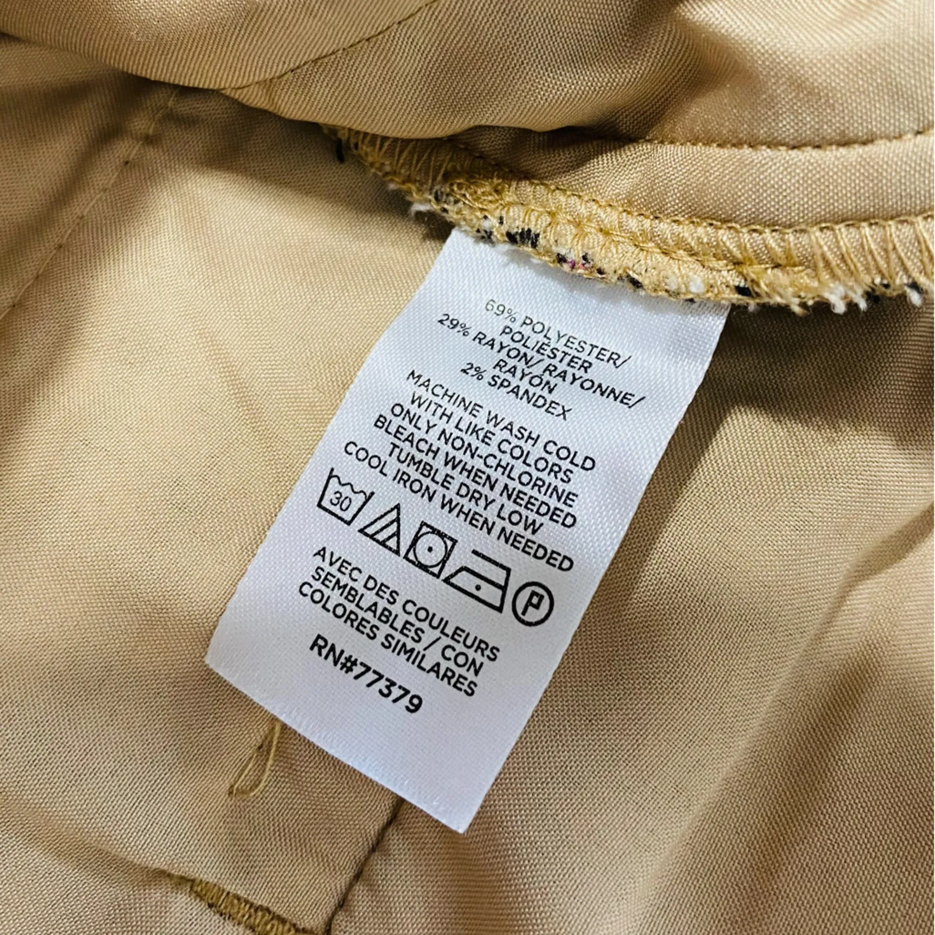 NWT ANN TAYLOR Plaid Belted Pants - Image 8