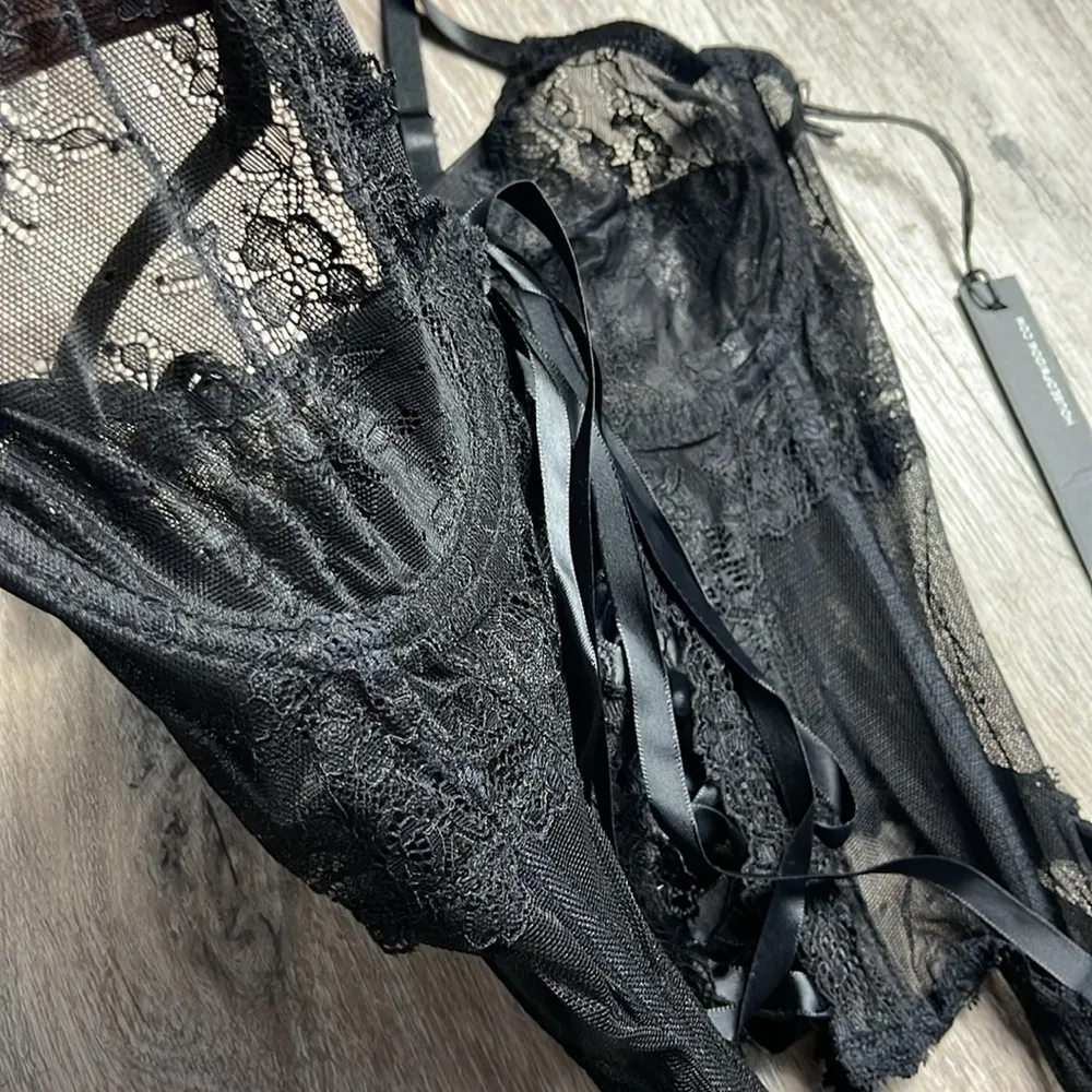 Widow Lace Bustier Cami Size Large Black - Image 3