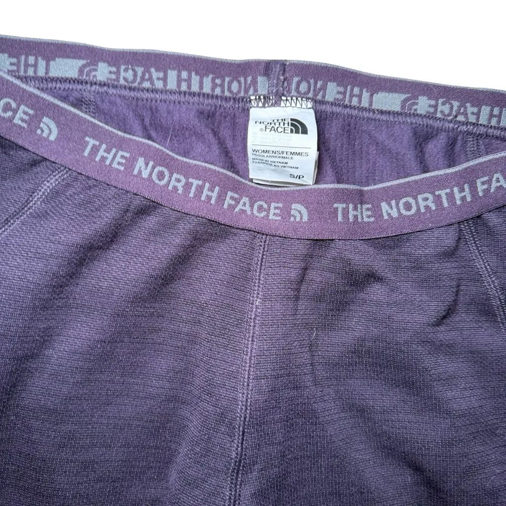 The North Face Marled Purple Flashdry Base Layer Leggings sz S - Image 3