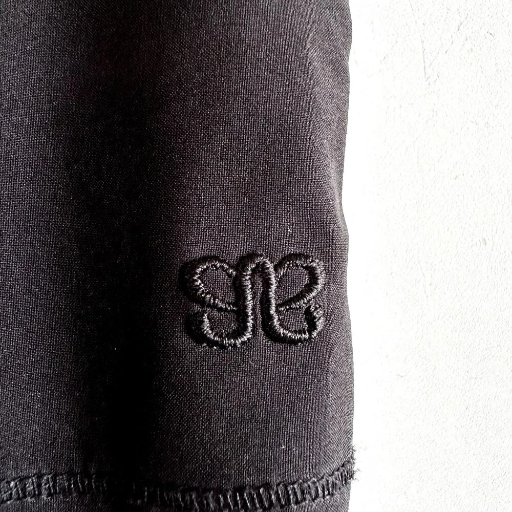 Albion Jetsetter Everywhere Jogger Pants Drawstring Gold Zipper Hem Black XS - Image 3