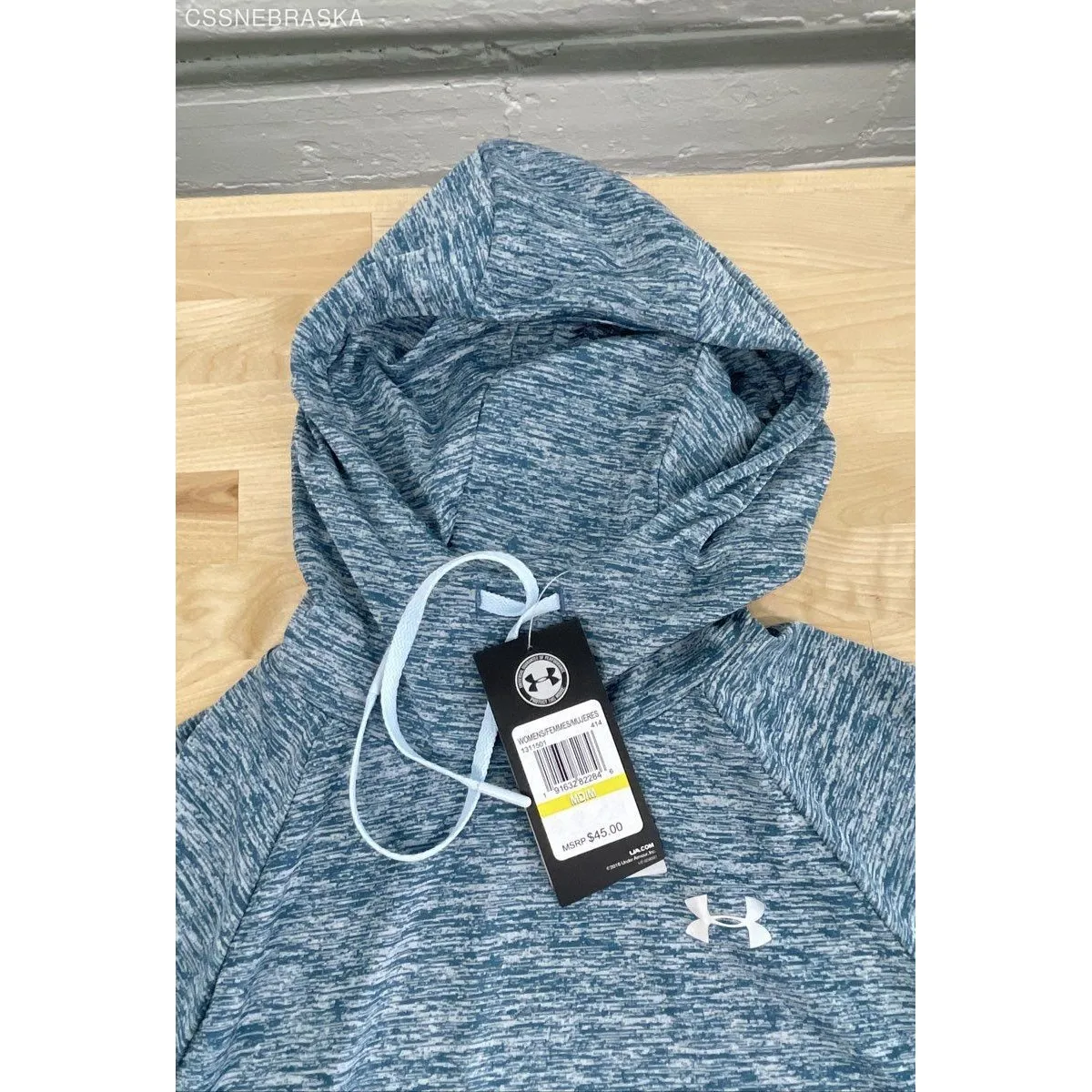 Under Armour Blue Women's Active Running Hooded Top‎ - Size Medium - Image 2